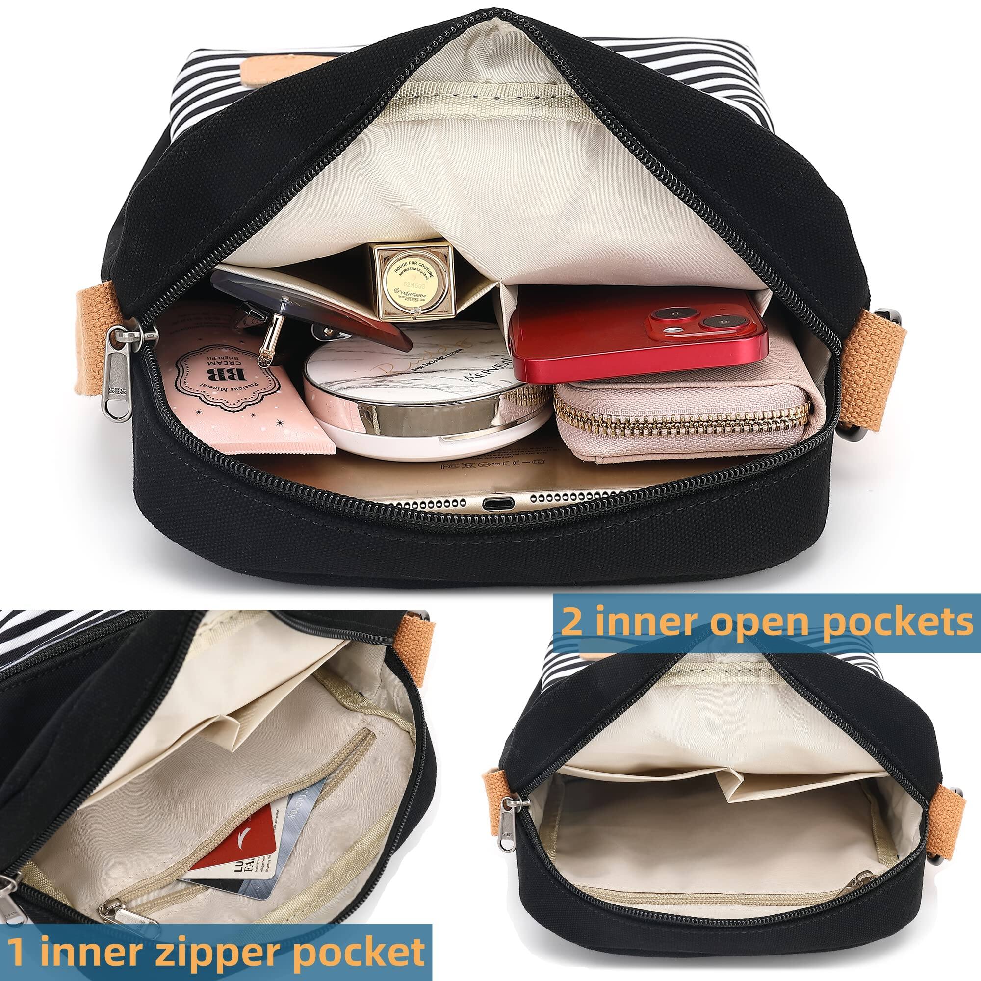- 2 inner open pockets
- 1 inner zipper pocket