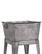 Alt View 1. Manhattan Lane - Multi Functional Galvanized Metal Tub on Stand - Gray.