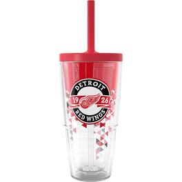 Tervis - Detroit Red Wings 24oz. Shatter Classic Tumbler with Straw Lid - Multicolor