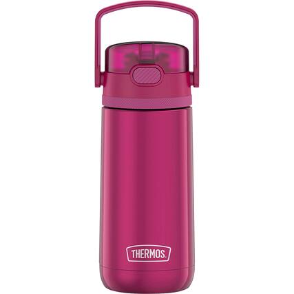 Front. Thermos - Thermos Kids 14 oz. Funtainer Insulated Stainless Steel Water Bottle - Aubergine - Aubergine.