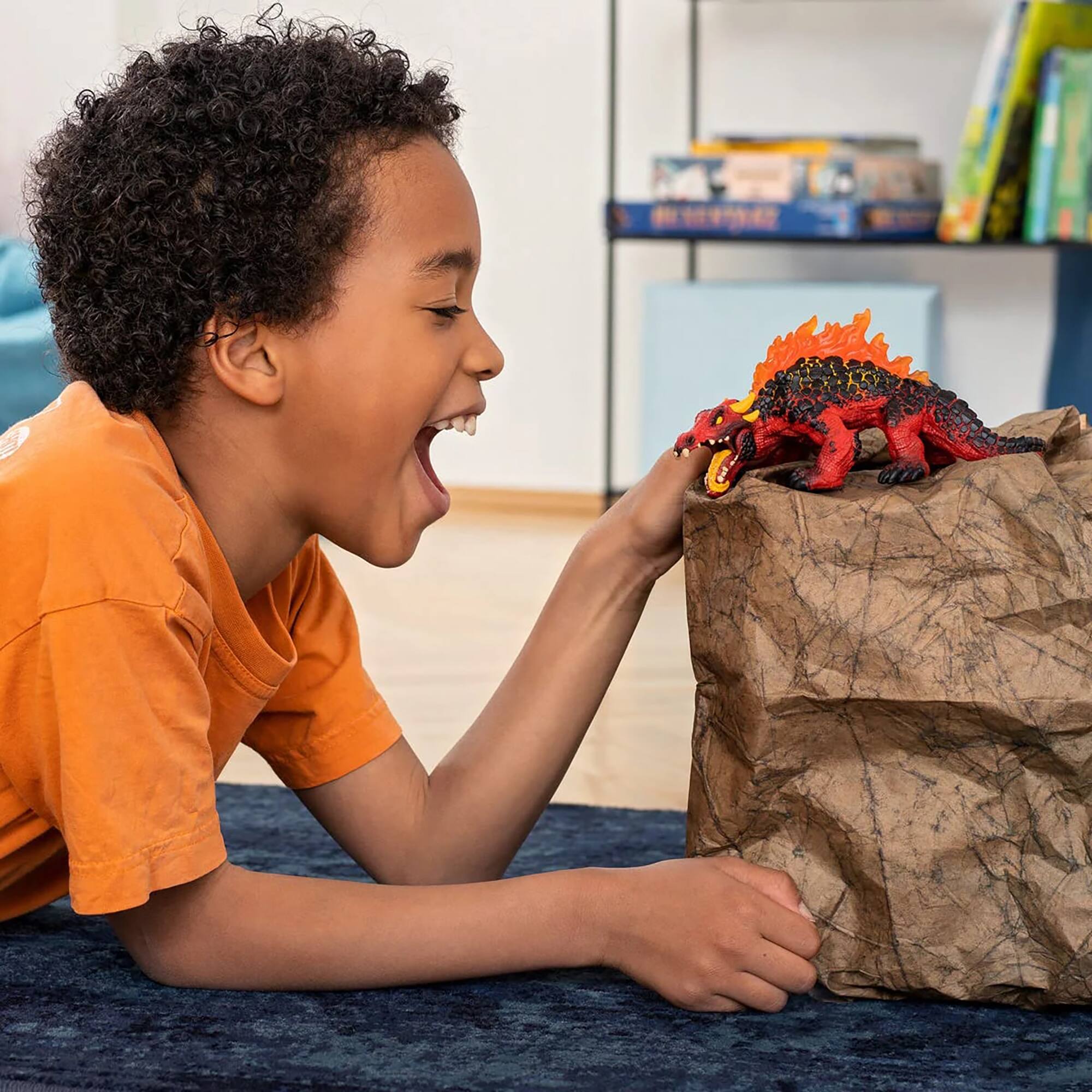 Back. Schleich - Eldrador Creatures: Magma Lizard.