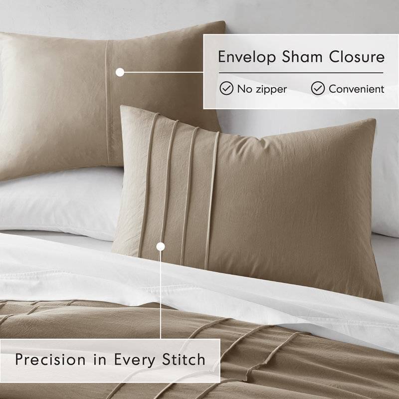 Envelop Sham Closure  
- No zipper  
- Convenient  

Precision in Every Stitch
