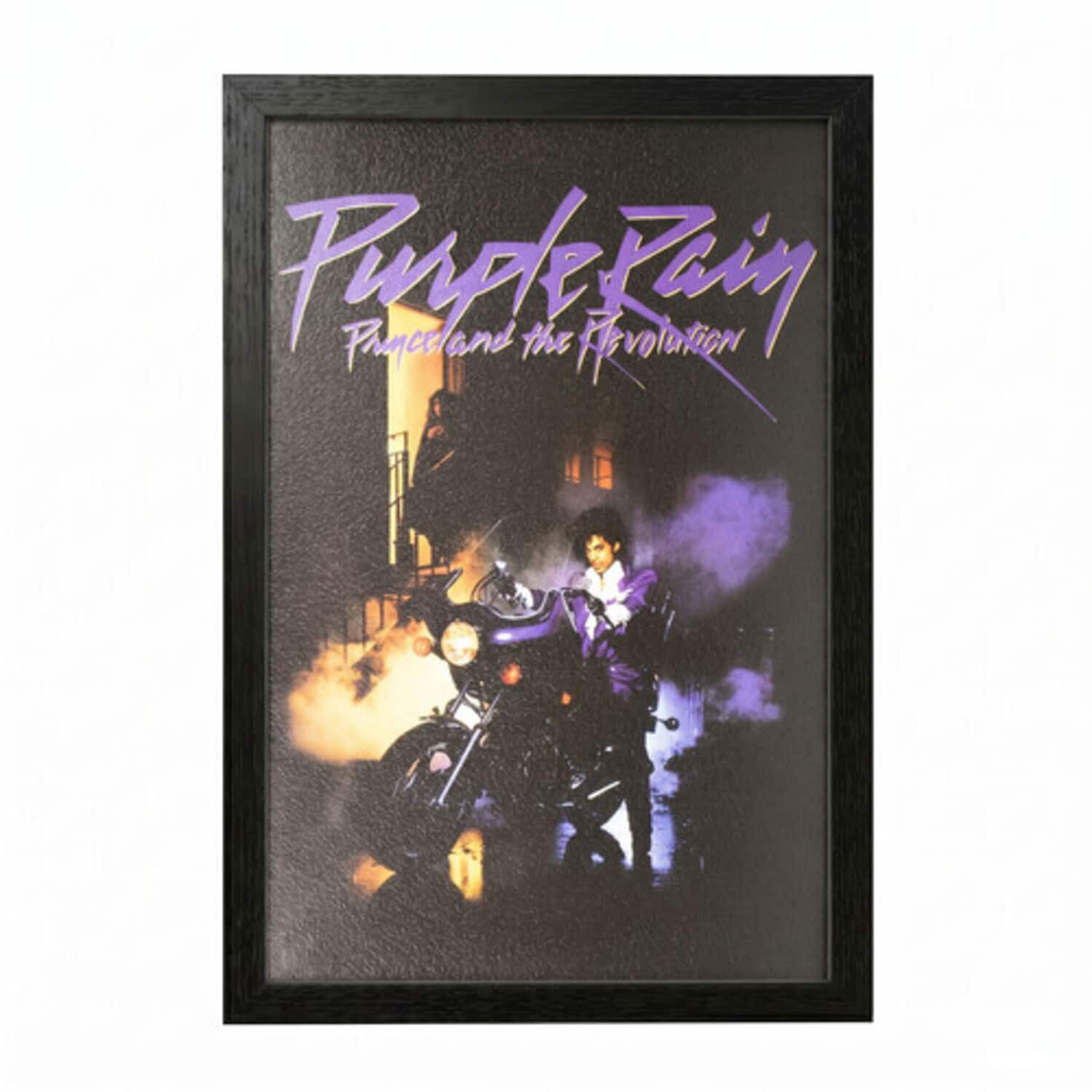 PopMarket - Prince - Prince - Purple Rain 11x17 Framed Gel Coat - Multicolor