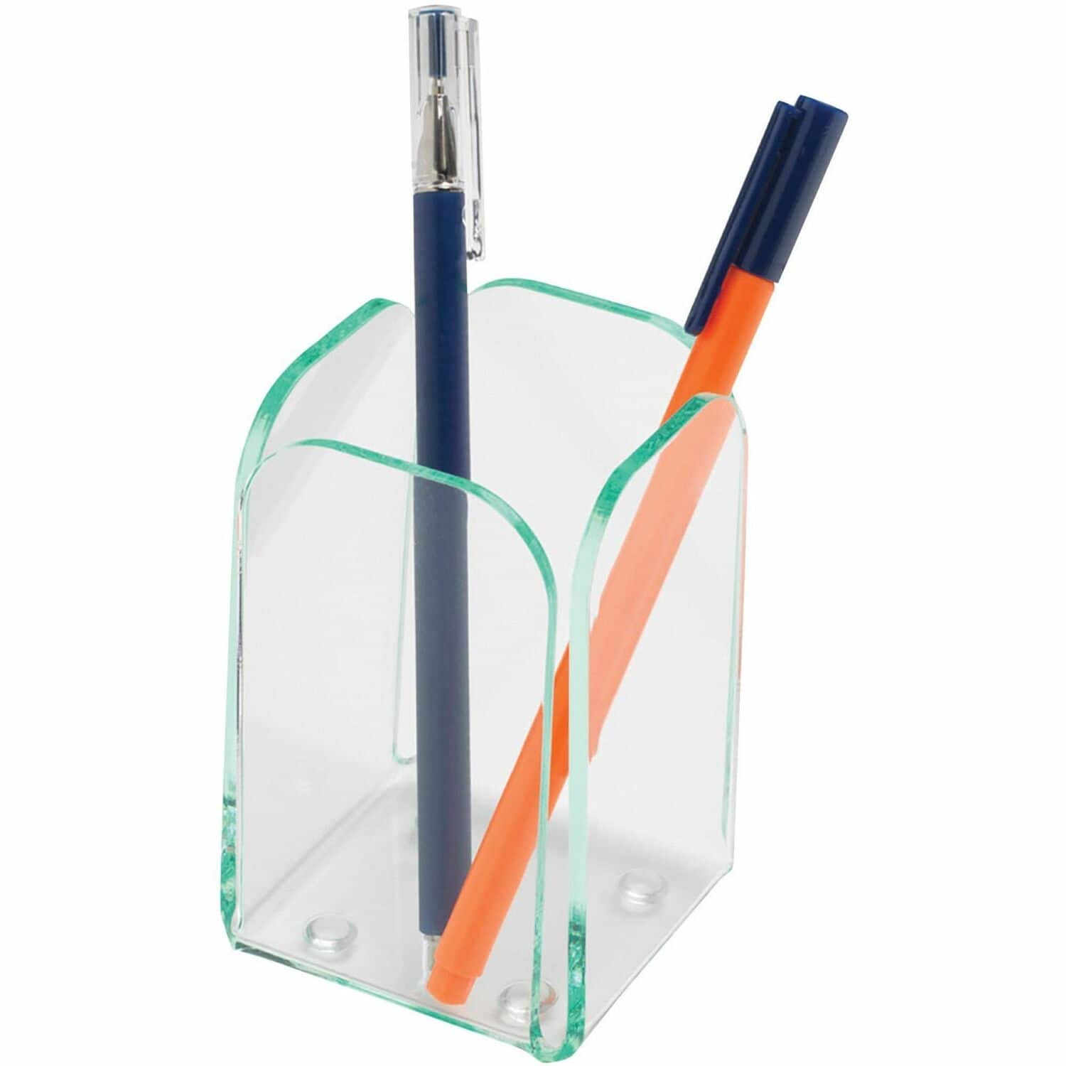 Lorell - Desktop Pencil Cup Acrylic Transparent - Green