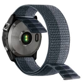 StrapsCo - Pro Trail Strap QuickFit 22 Nylon Watch Band For Garmin Quatix 8 – 47mm - Two-Tone