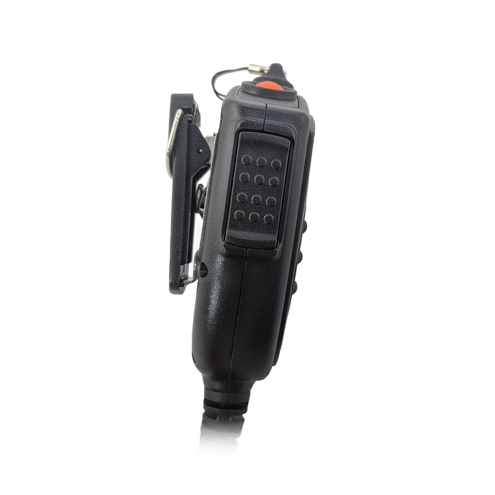 Back. ProMaxPower - Remote Shoulder Speaker Mic with Emergency Button for Motorola XPR3300e, R5 & Other Radios - Black.