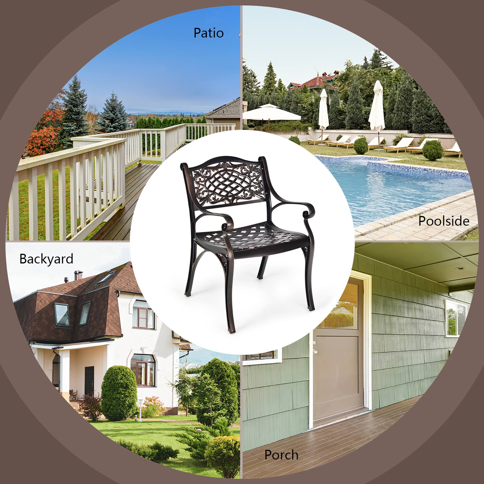 Patio, Poolside, Backyard, Porch