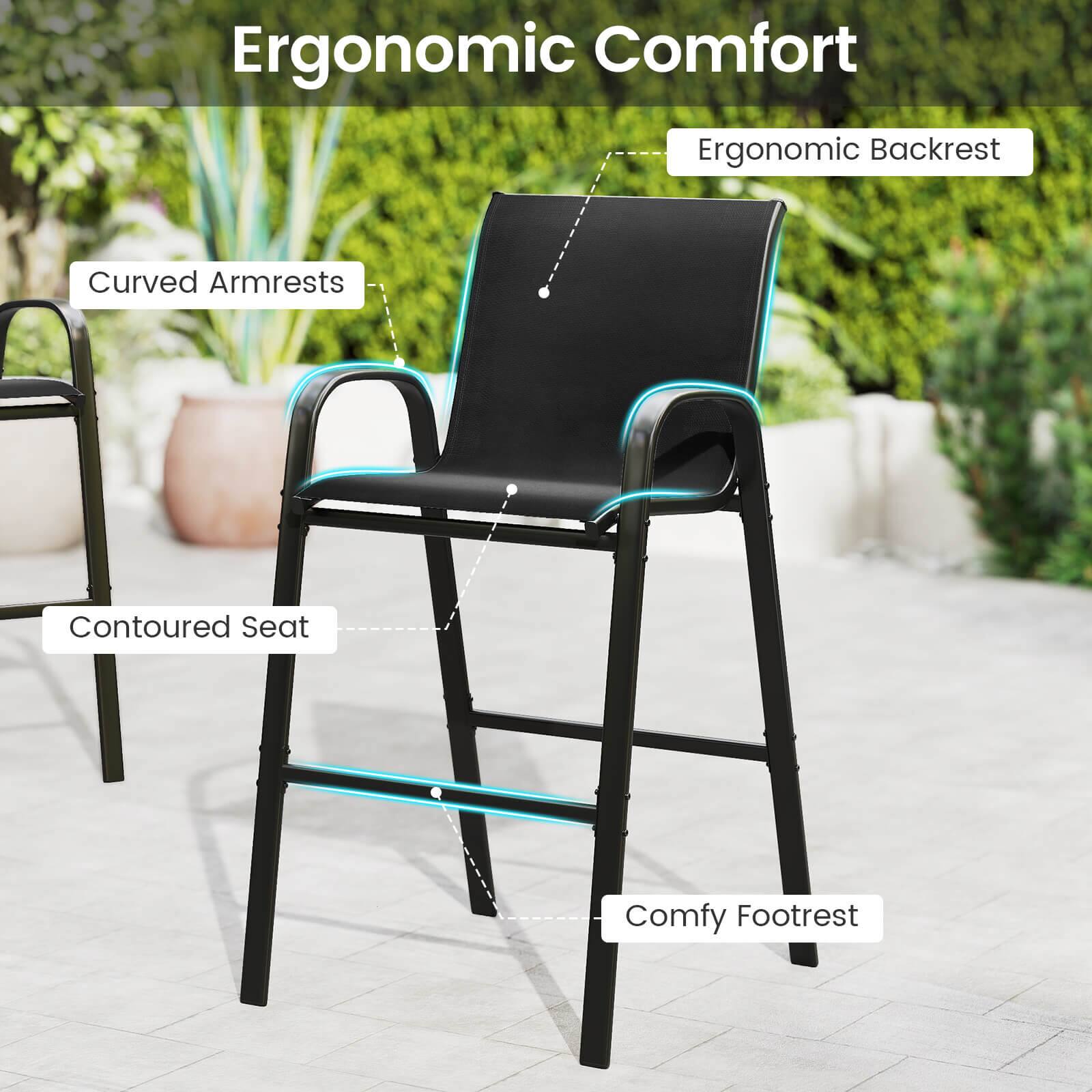 Ergonomic Comfort
Ergonomic Backrest
Curved Armrests
Contoured Seat
Comfy Footrest