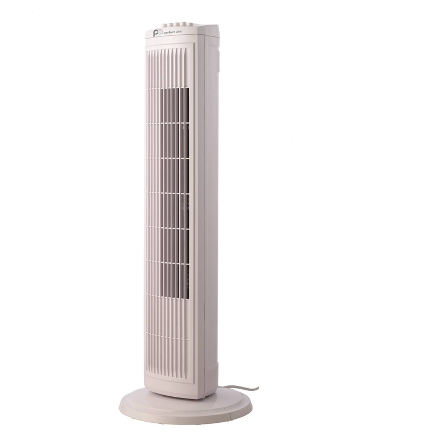 Angle. Perfect Aire - Perfect Aire 30 in. H 3 speed Oscillating Tower Fan.