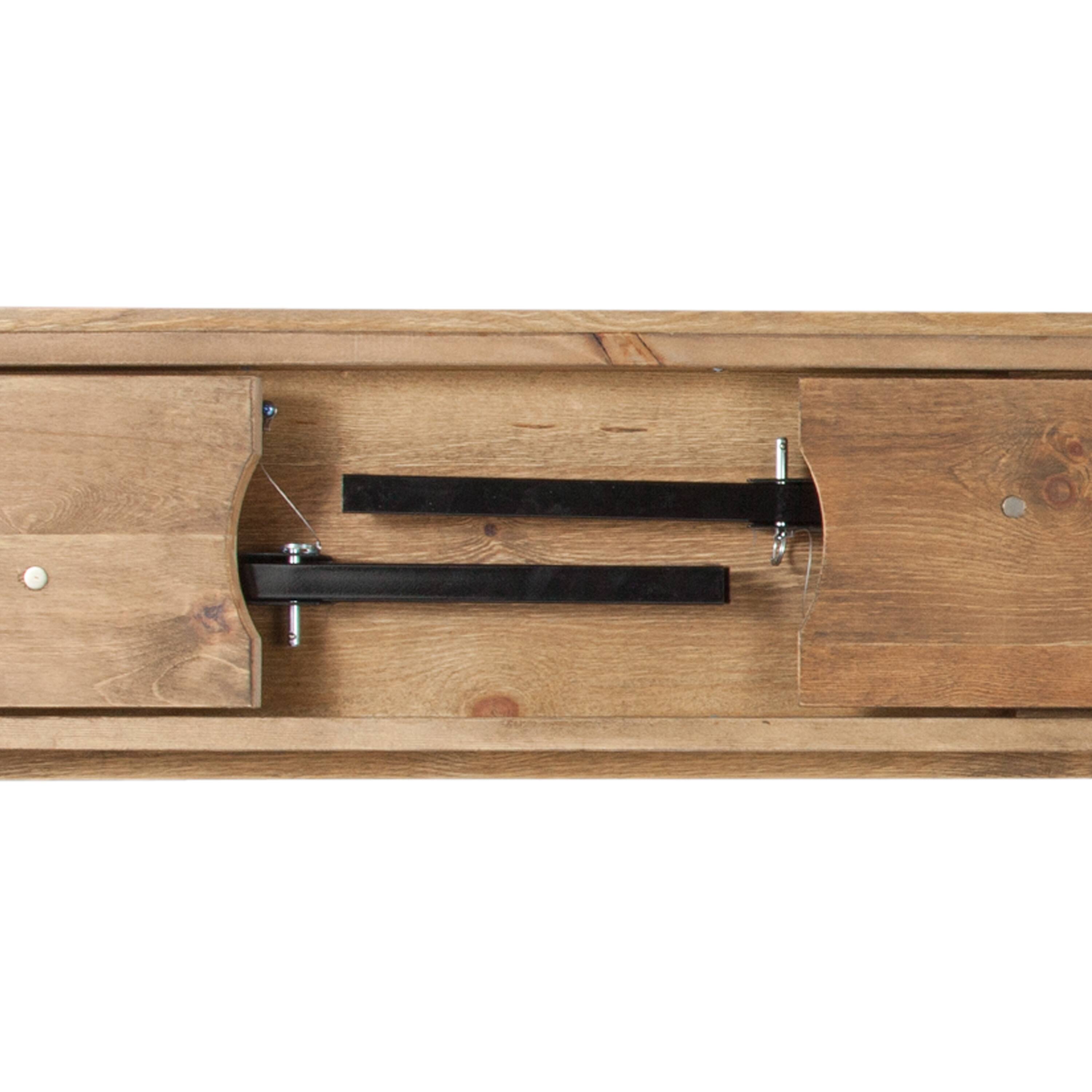 Alt View 7. Emma + Oliver - 8' x 12" Antique Rustic Solid Pine Folding Farm Bench - Portable Bench - Antique Rustic.