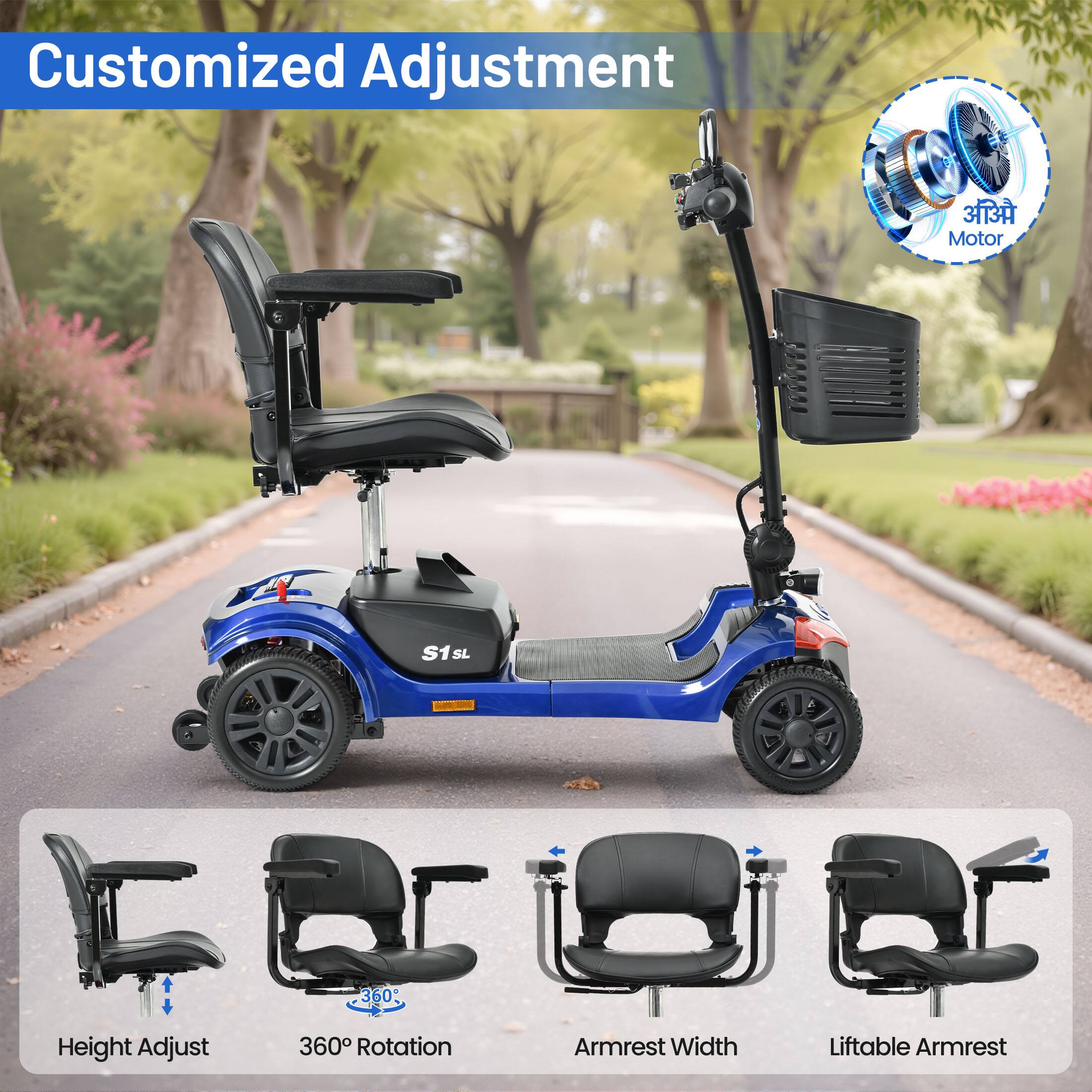 Customized Adjustment

Motor

S1SL

360e

Height Adjust

360 Rotation

Armrest Width

Liftable Armrest