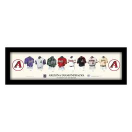 Sporticulture - Arizona Diamondbacks Cooperstown Collection Framed Uniform Heritage Art Print - Multicolor