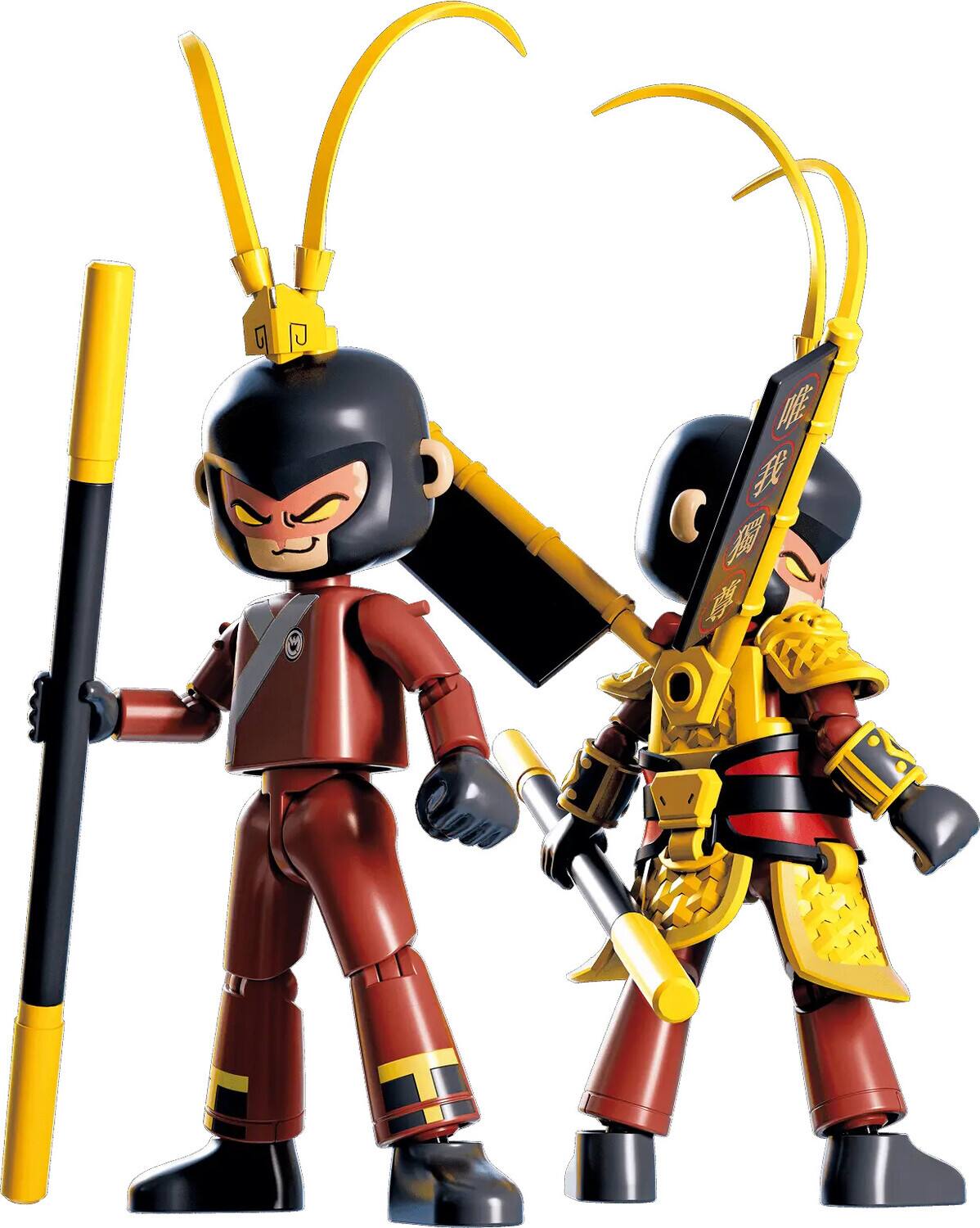 Alt View 2. PopMarket - Blokees - Herospire - Armor Version - 05: Sun Wukong (Mythical Aspect) Model Kit   - COLLECTIBLES - Multicolor.