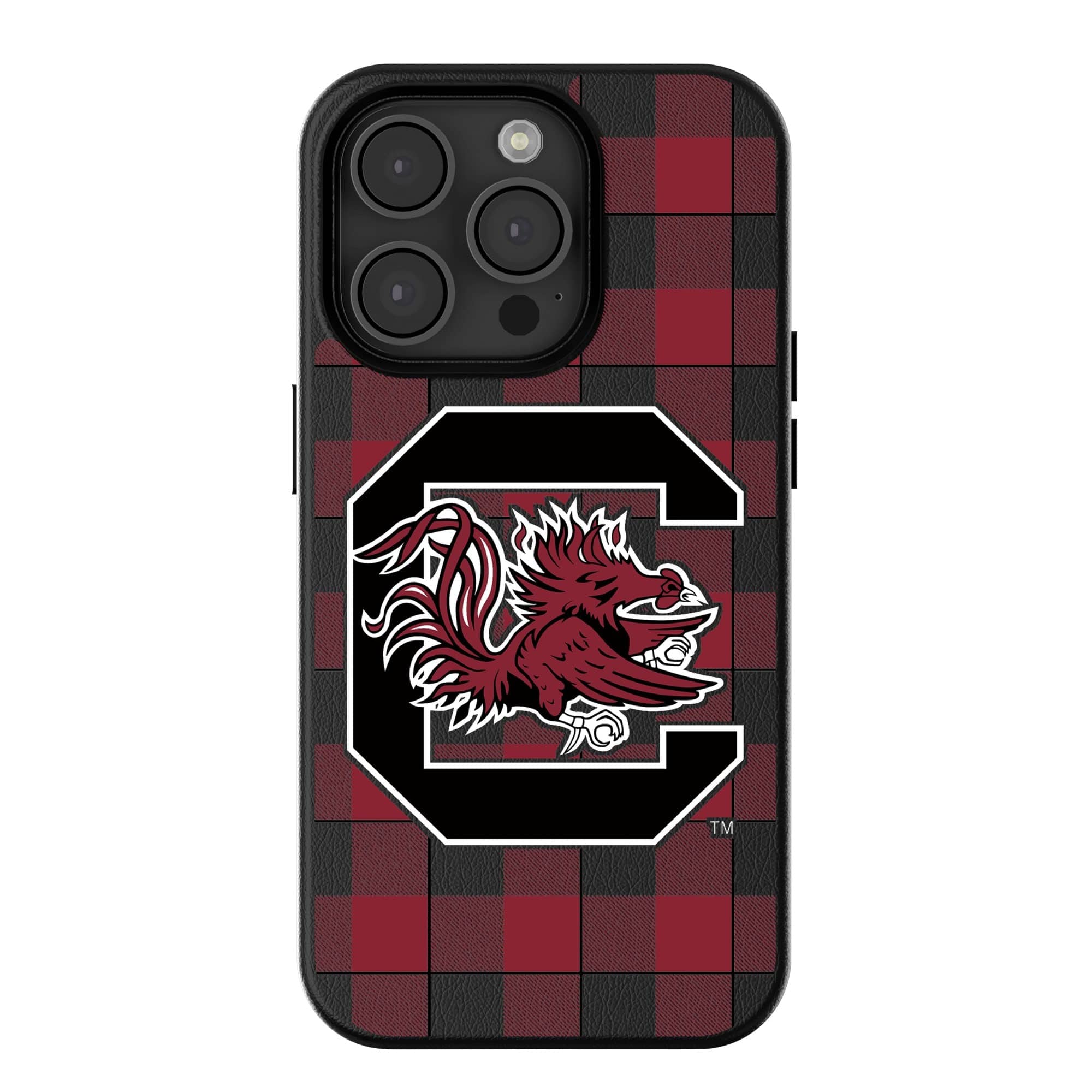 Keyscaper - NCAA - South Carolina Gamecocks Plaid Magnetic Bump iPhone Case - 16 - Black price history on PriceWatchPro