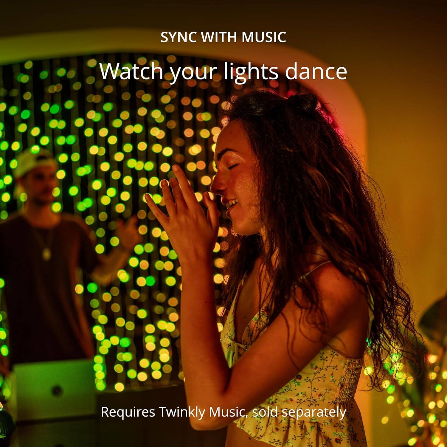 SYNC WITH MUSIC
Watch your lights dance
Requires Twinkly Music, sold separately