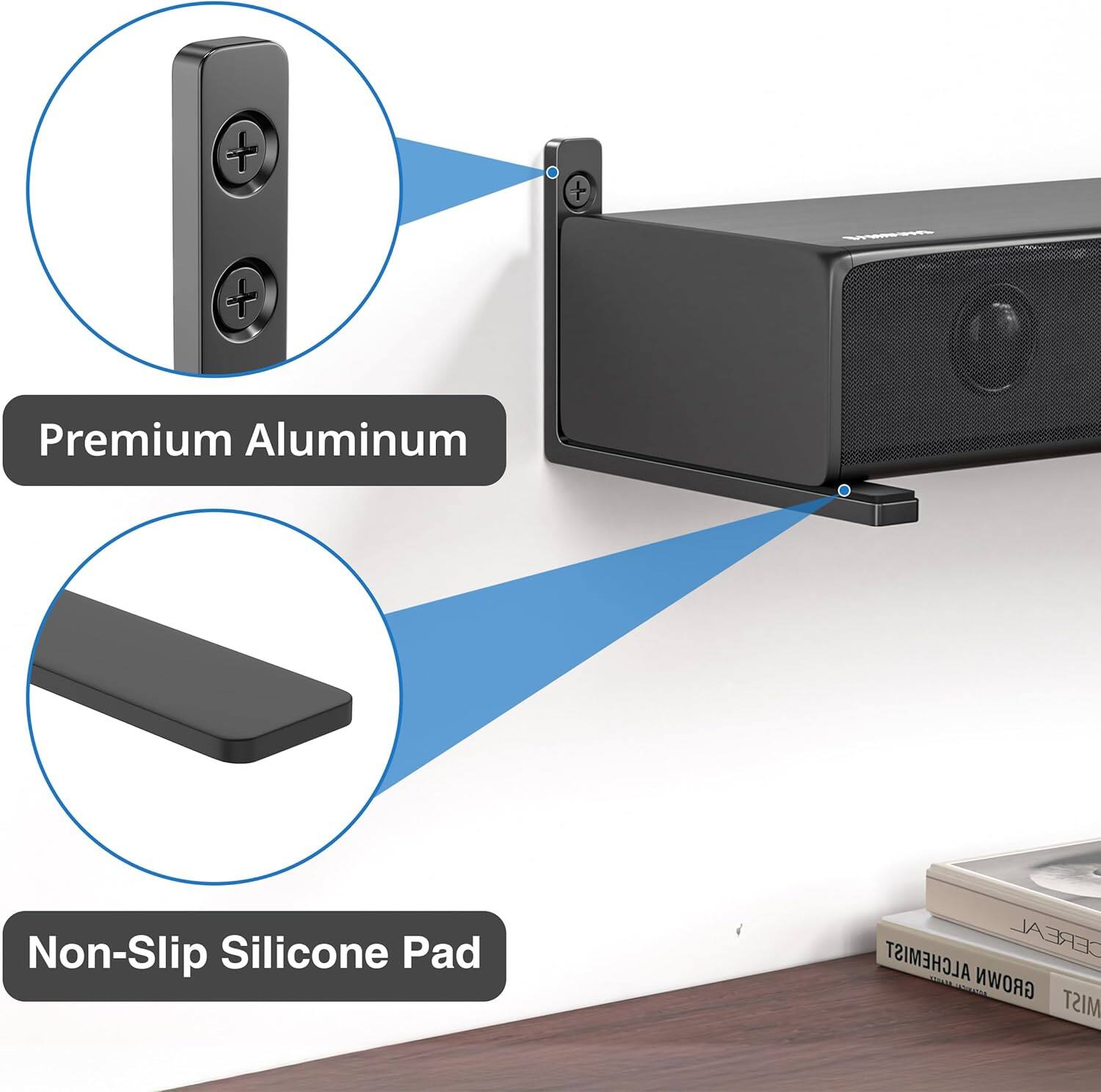 Premium Aluminum Non-Slip Silicone Pad