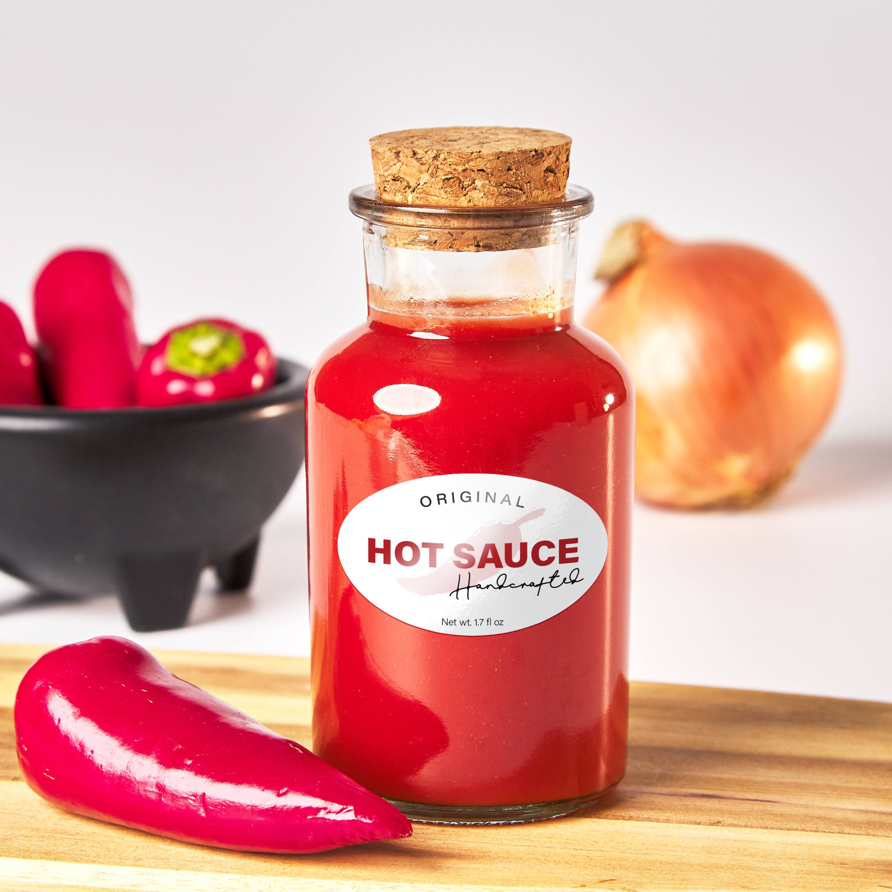 ORIGINAL HOT SAUCE Handcrafted Net wt. 17 fl oz