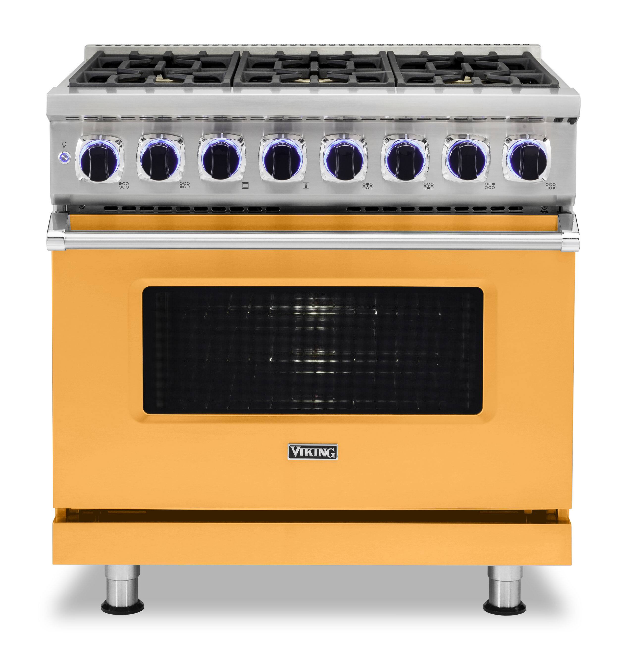 Viking - VGR Freestanding 7 Series Gas 36" Range - Daffodil