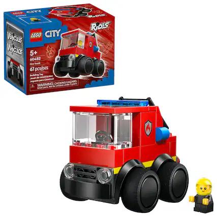 LEGO City Vehicles 5+ 60482 Fire Truck
67 pcs/pzs
Building Toy
Jouet de construction para Construir
Juguetes para Construir
WARNING: CHOKING HAZARD. Small parts. Not for children under 3 years.