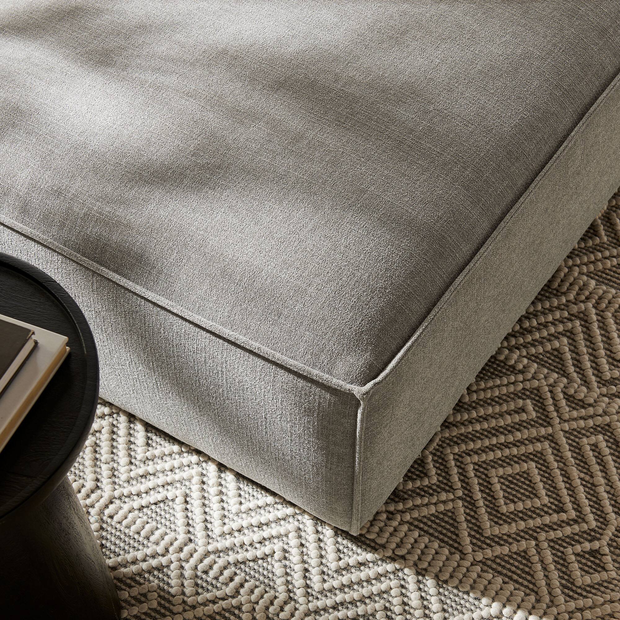 Alt View 2. Modway - Restore Performance Fabric Upholstered Modular Ottoman by Modway - Pewter.