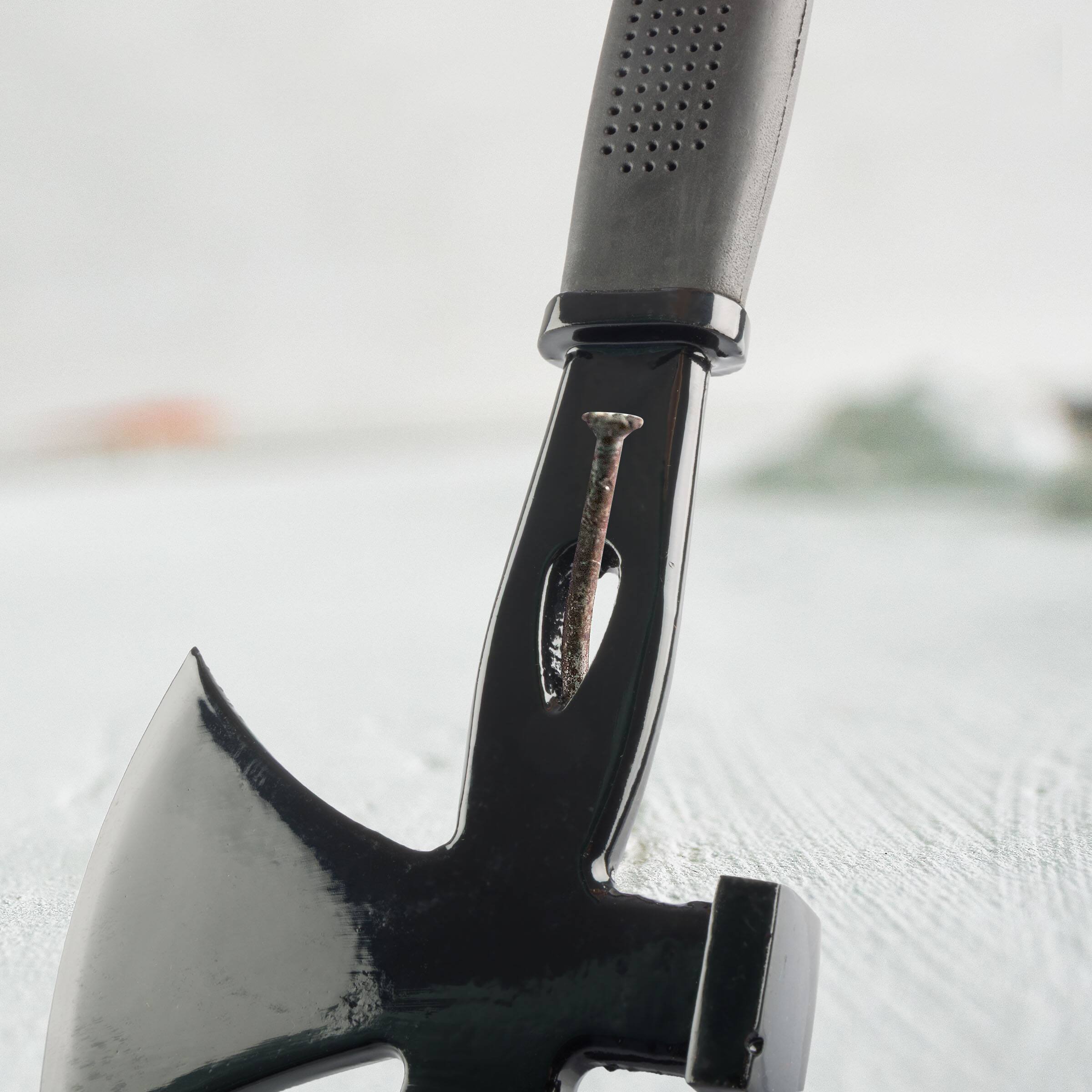 Alt View 4. Kings County Tools - Camping Hatchet Axe 4-in-1 Tactical Survival Hatchet Hammer with Mini Pry Bar and Nail Puller Tool.