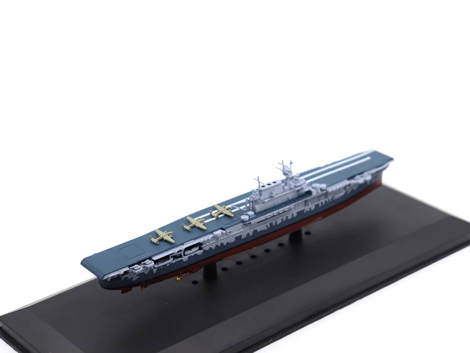 Left. Legendary Battleships - USS Hornet CV-8 Aircraft Carrier (1940) 1/1250 Diecast Model by Legendary Battleships - Multicolor.