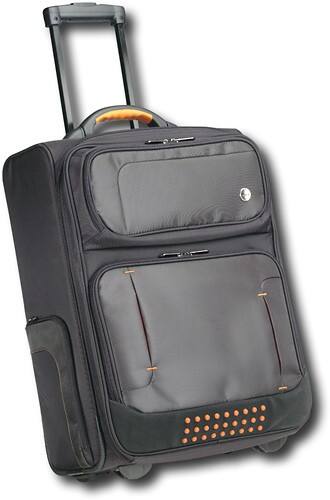 Angle Standard. Targus - Urban Travel Roller Notebook Case - Black/Orange.