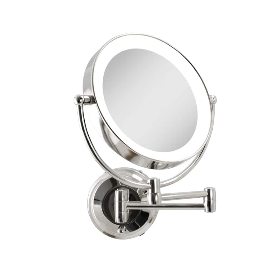 Zadro - LED Lighted Wall Mounted Makeup Mirror with 10X/1X Magnifications & Extendable Arm - Chrome price history on PriceWatchPro