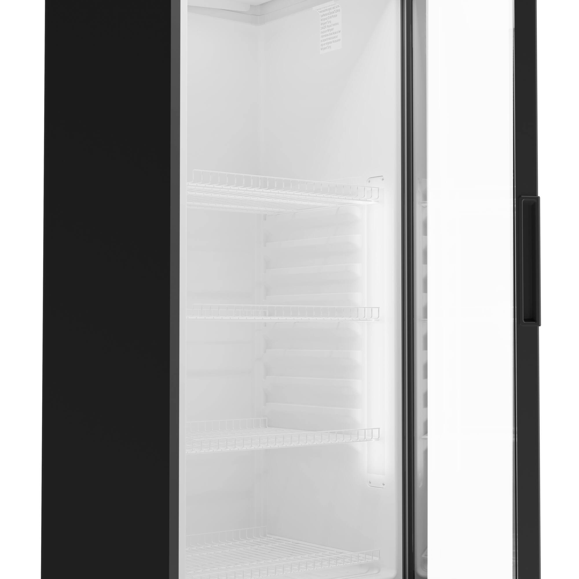 Alt View 5. Koolmore - 24 in. One-Door Merchandiser Refrigerator - 12 Cu. Ft. MDR-1GD-12C - Black.