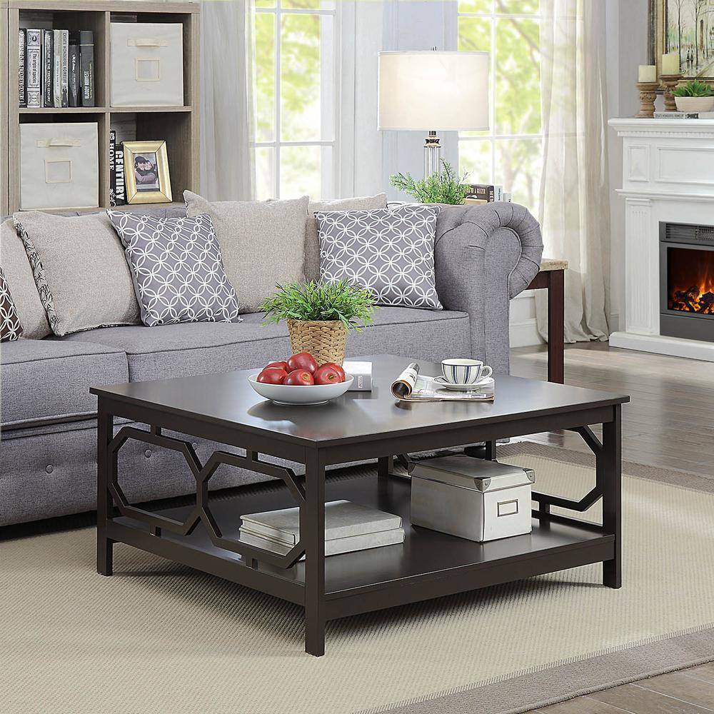 Left. Convenience Concepts - Omega Square 36" Coffee Table - Espresso.