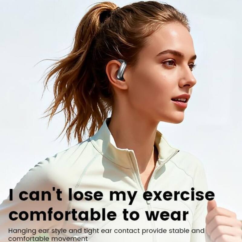 I can't lose my exercise comfortable to wear

Hanging ear style and tight ear contact provide stable and comfortable movement
