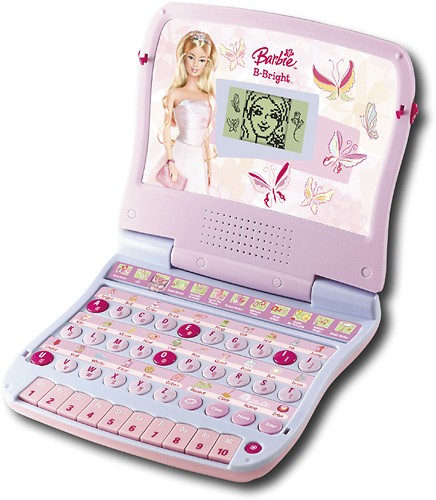 barbie learning laptop