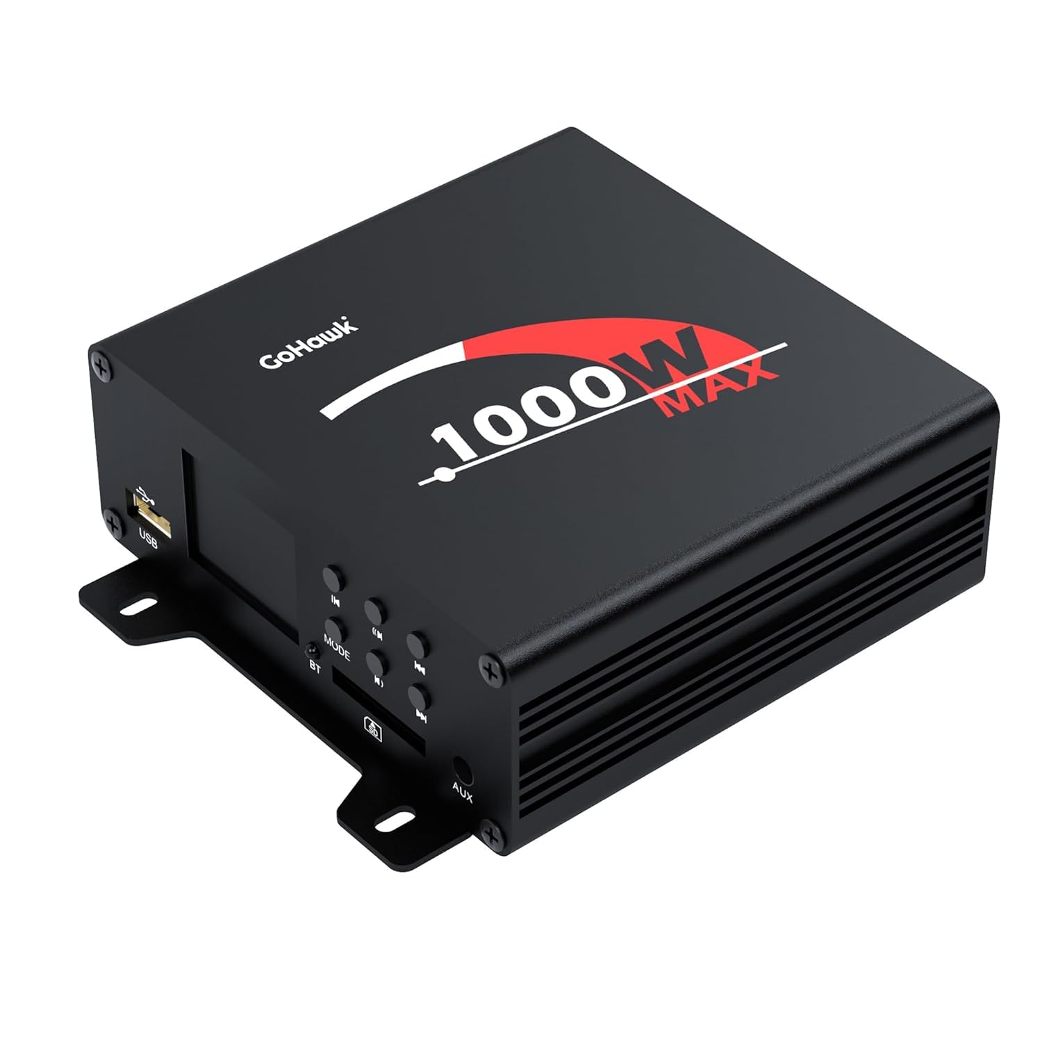 GoHawk - T1000 4-Channel Bluetooth Stereo Amplifier w/ AUX USB Music SD Radio for Harley Touring, ATV, UTV, Polaris RZR, Can-Am - Black price history on PriceWatchPro