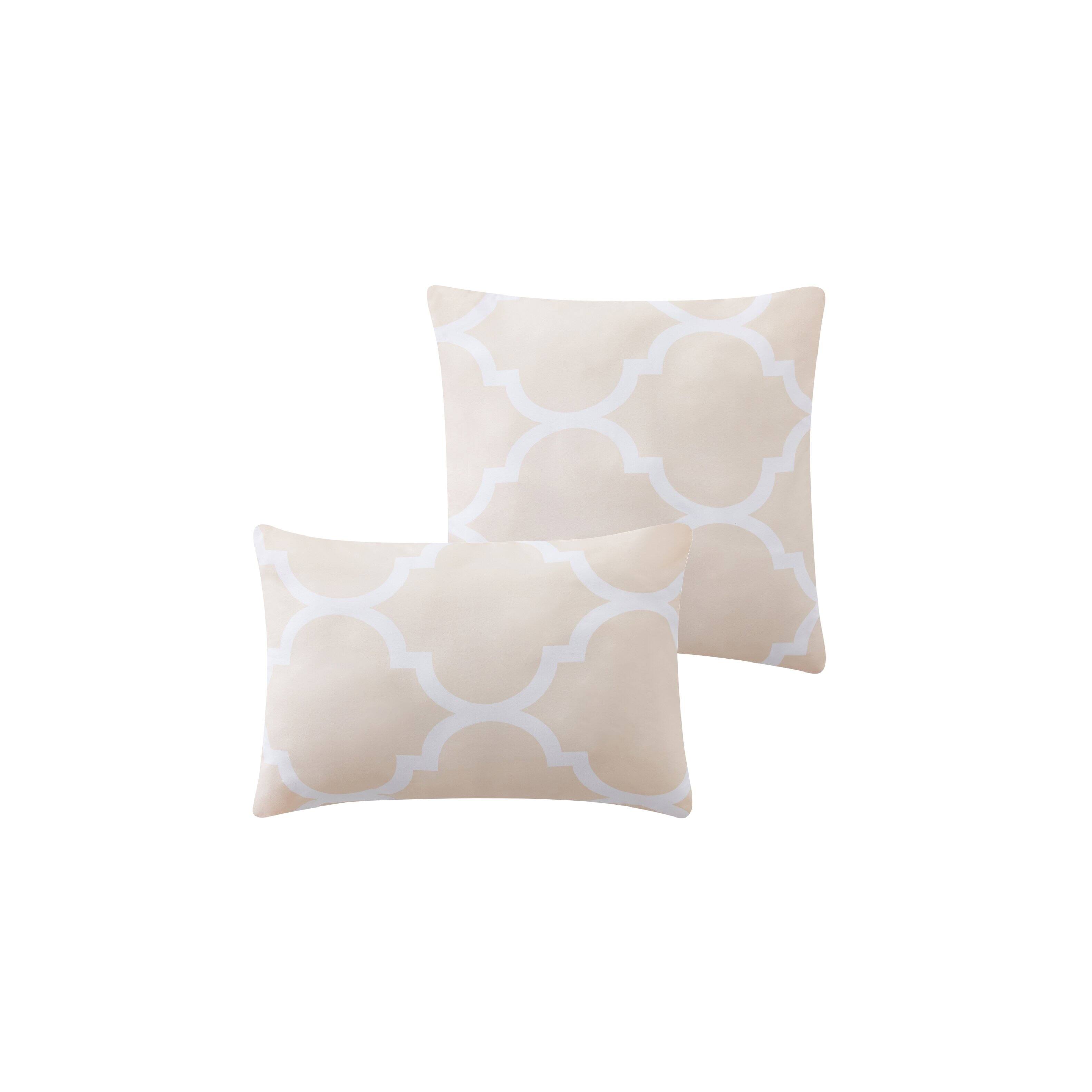 Left. Kathy Ireland - Kathy Ireland 6 Piece Trellis Oversized Comforter Set - Blush.
