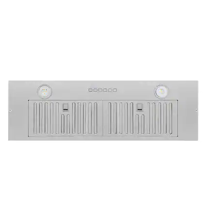 Front. Hauslane - Hauslane IN-R110 36-in Smart Insert Convertible Range Hood - Silver.