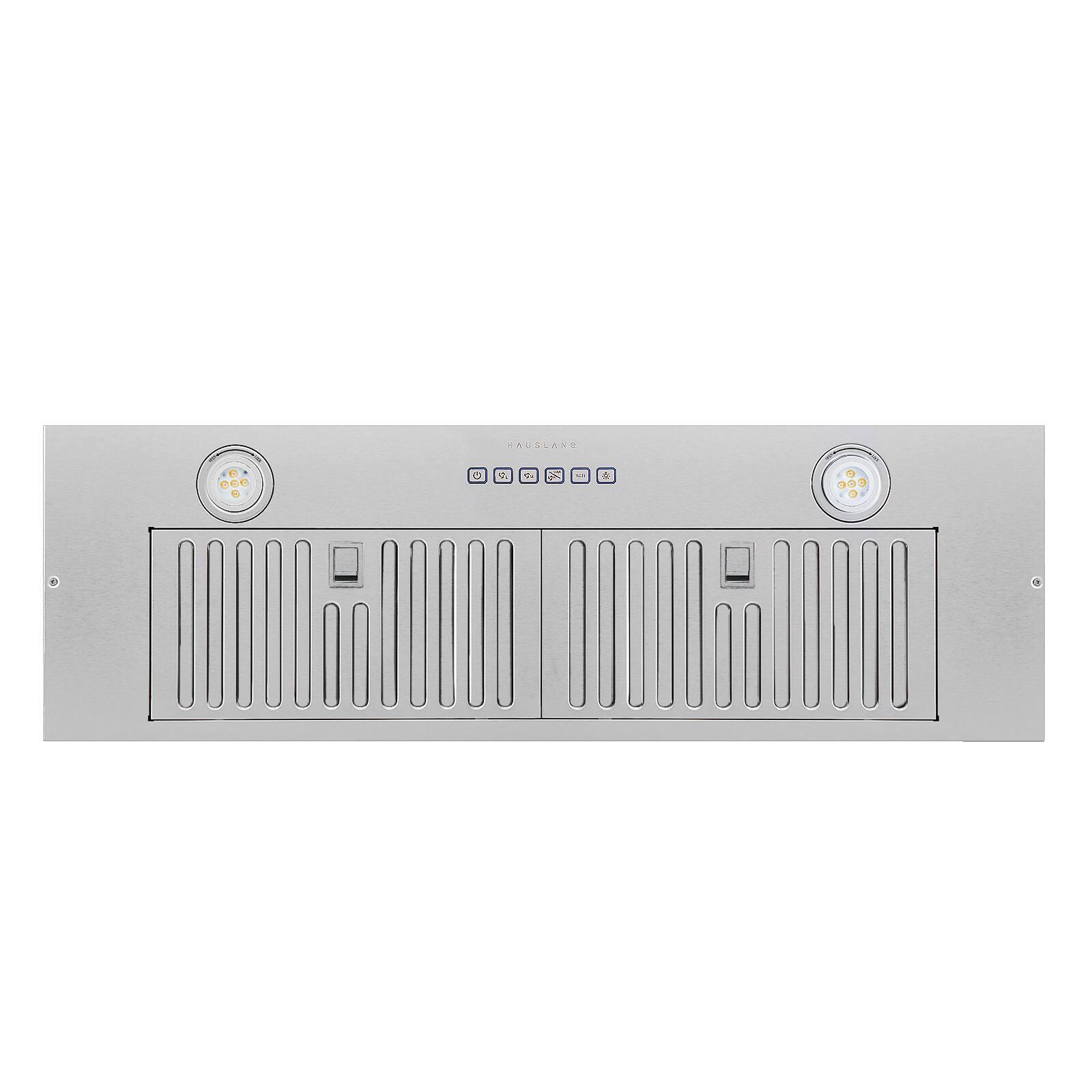 Front. Hauslane - Hauslane IN-R110 36-in Smart Insert Convertible Range Hood - Silver.