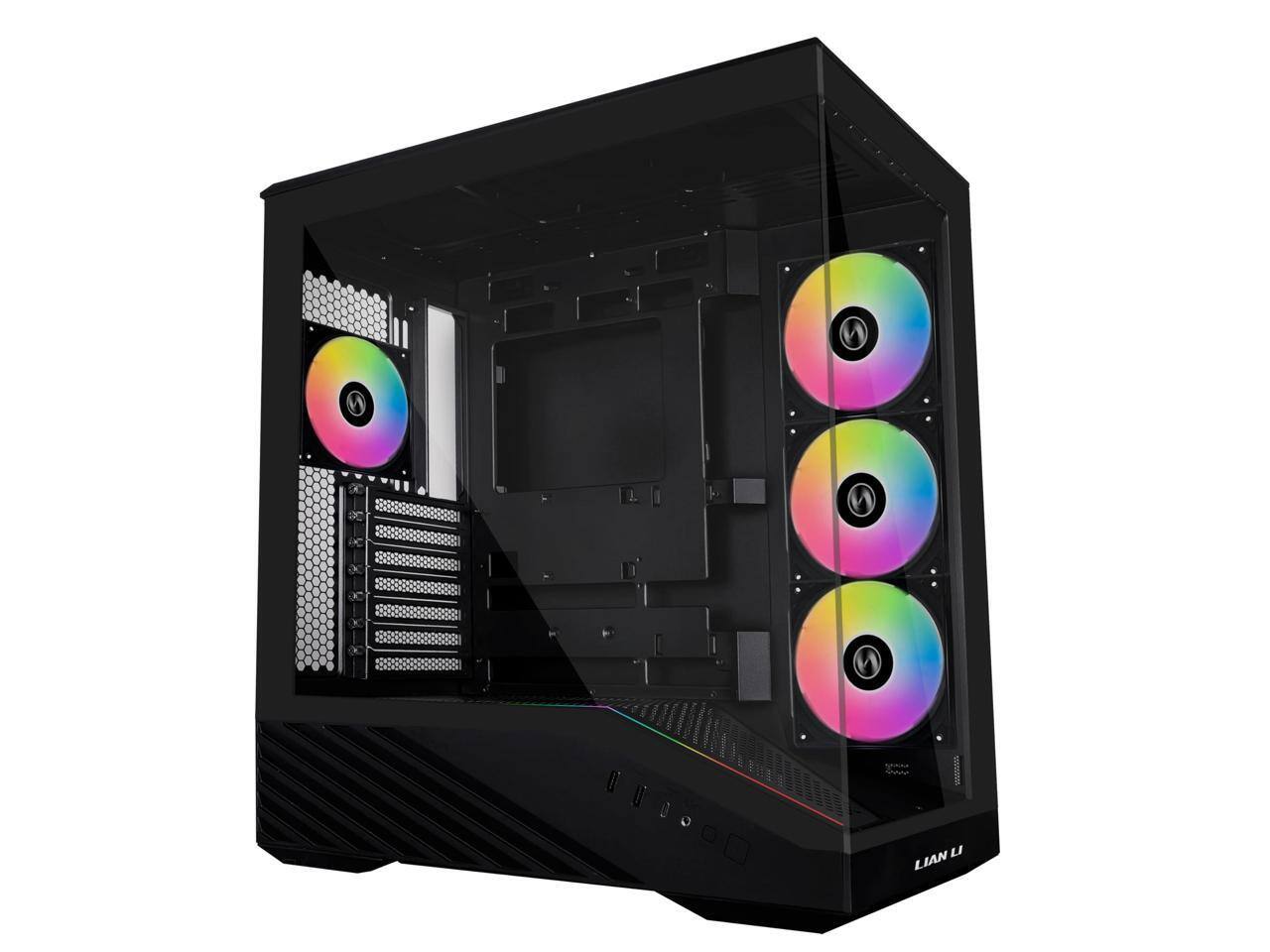 Lian Li V100 ATX Mid Tower Case, 4x 120mm ARGB Fans, RGB Strip