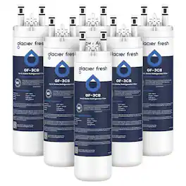 GLACIER FRESH - WF3CB Refrigerator Water Filter, Replacement for PureSource 3, 6 Pack