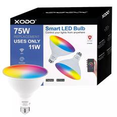 XODO Smart LED Bulb
75W Replacement Uses Only 11W
Control your lights from anywhere
2-Pack
WiFi
Dimmable
App Store
Google Play
