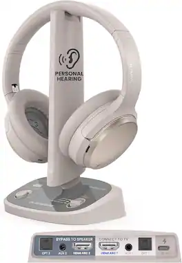 Avantree - Crescendo Me - Personalized Sound Wireless TV Headphones for Seniors & Hard of Hearing with Hearing Test