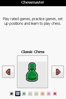 Chessmaster

Play rated games, practice games, set up positions and learn to play chess.

Classic Chess