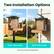 Two Installation Options
Pole-Mounted Wall-Mounted
*Pole not included, sold separately