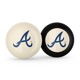 Imperial - Atlanta Braves Logo Cue Ball & 8 Ball Combo Set - White