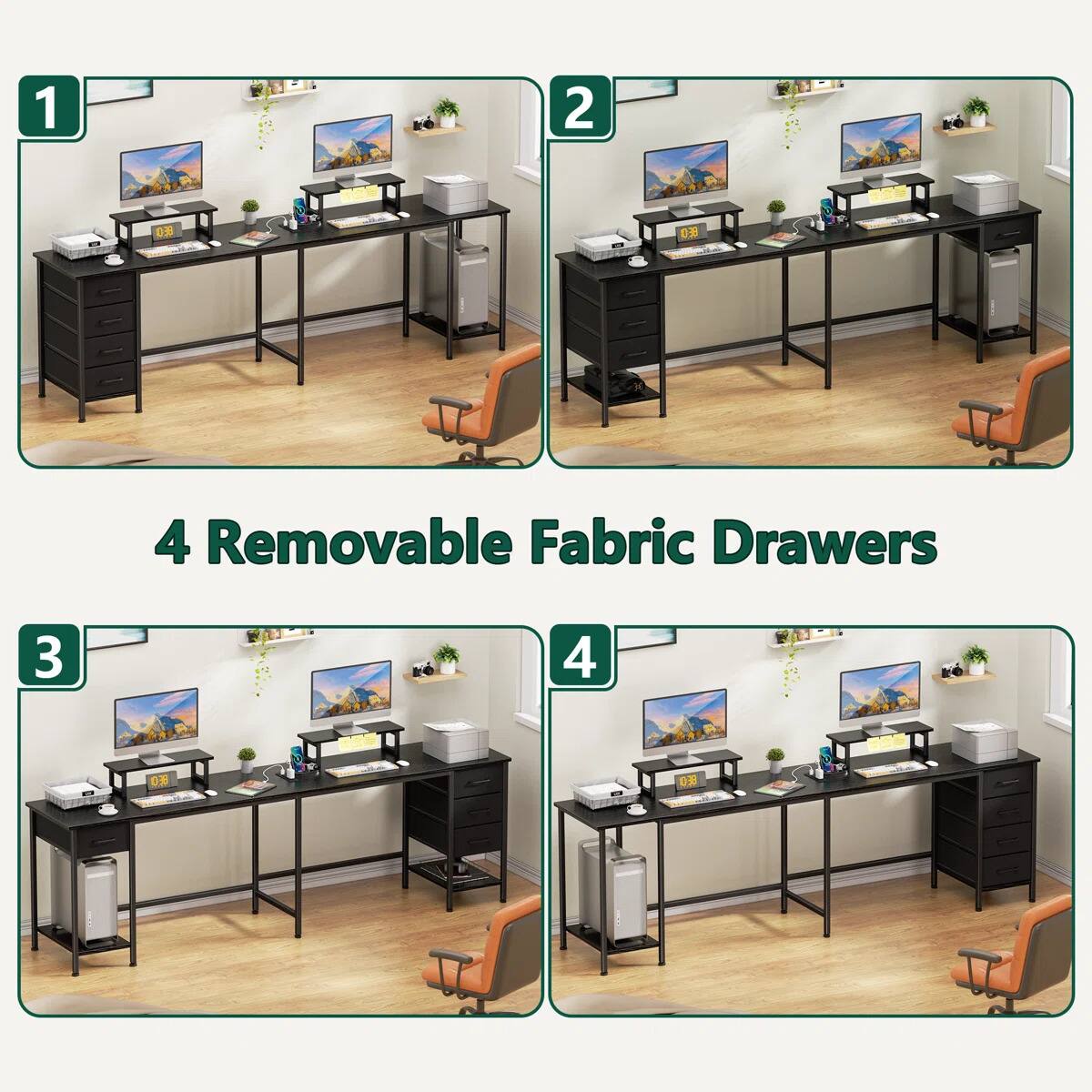 1 2 05 0 4 Removable Fabric Drawers