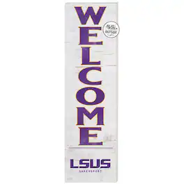 Jardine - LSU Shreveport Pilots 10'' x 35'' Indoor/Outdoor Welcome Sign - White