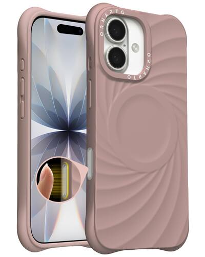 Ornarto - Vortuxe for iPhone 17 Case 6.3",Compatible with MagSafe,Sleek Aesthetic Liquid Silicone Phone Cover - Latte Ornarto - Vortuxe for iPhone 17 Case 6.3",Compatible with MagSafe,Sleek Aesthetic Liquid Silicone Phone Cover - Latte