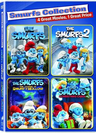 Front. The Smurfs / The Smurfs 2 / The Smurfs: The Legend of Smurfy Hollow / The Smurfs: A Christmas Carol - DVD.
