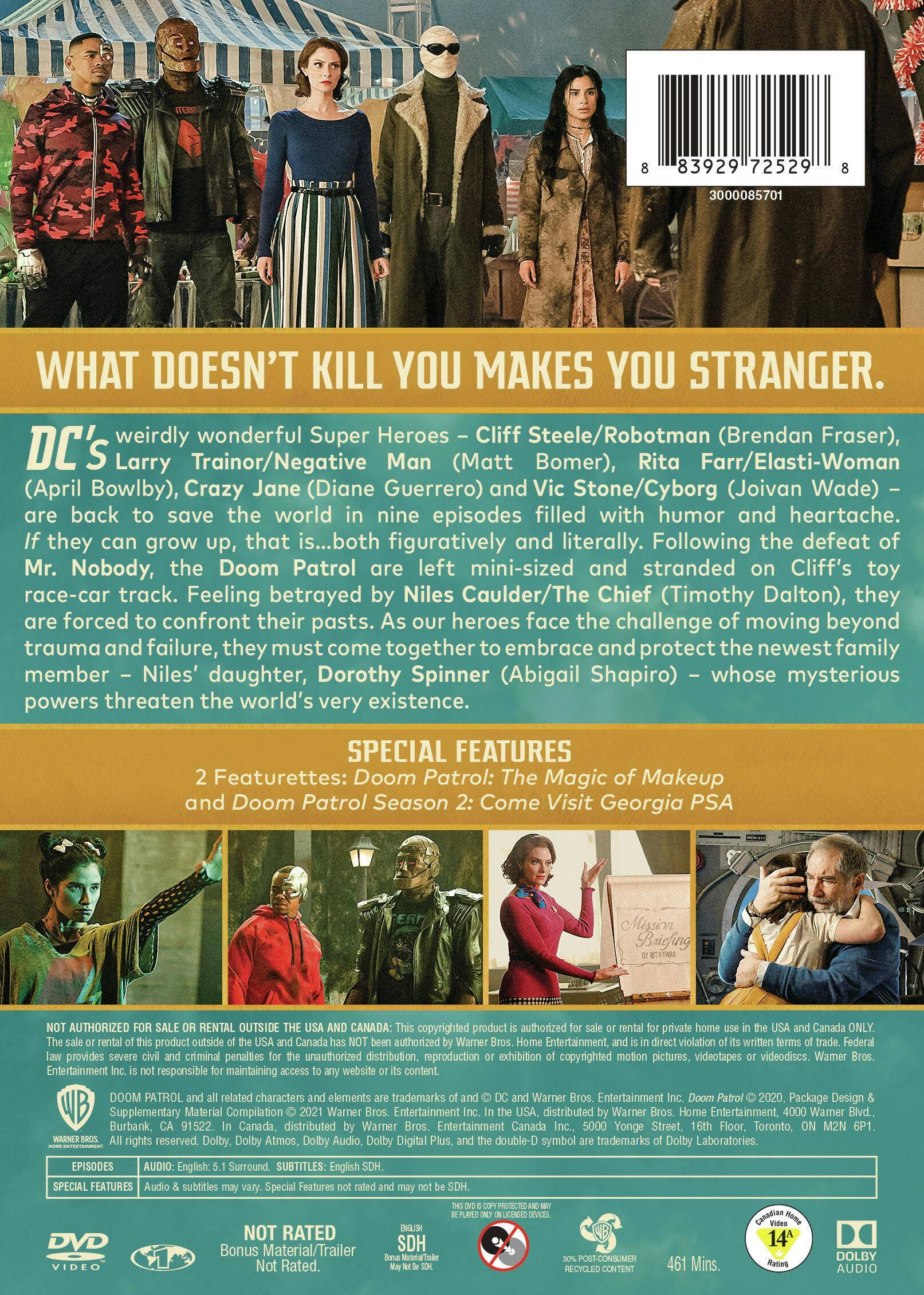 Angle. Doom Patrol: The Complete Second Season (Box Set) [DVD].