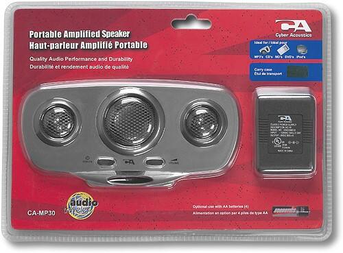 Front Standard. Cyber Acoustics - Portable Speaker System (1-Piece).