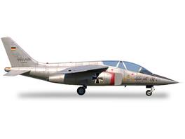 Dassault Alpha Jet Aircraft "01 Prototype" Registration AT24 "Military" Series 1/72 Diecast Model Airplane by Herpa - Silver, Blue